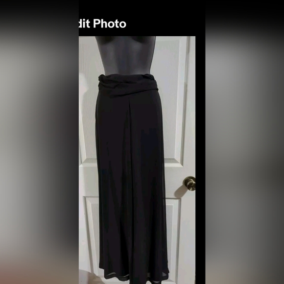 Vtg. 90's Sherry Martin New York Pantsuit Sz 6 Red/Black 2 Pc Wide Leg Pants/Jac - Picture 8 of 16